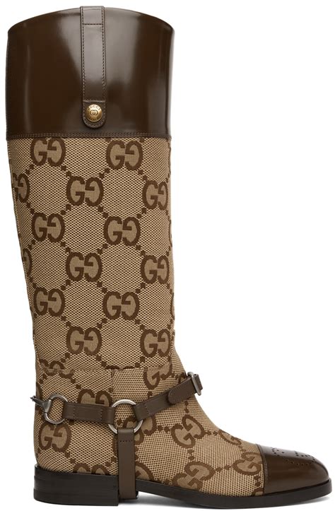 gucci boots knee|Gucci Harness Knee Boots .